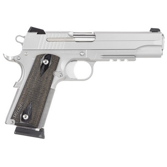 SIG 1911R 45ACP SS NS 2 8RD RAIL BLACKWOOD CA LE - Pistols